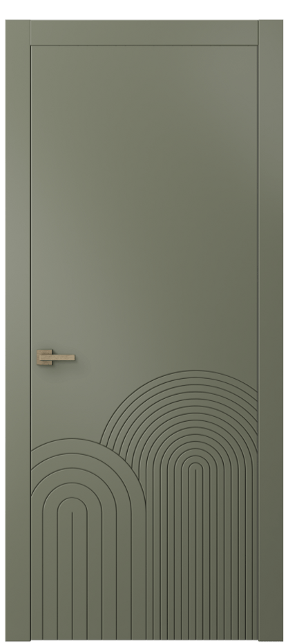 Межкомнатная дверь Линия АКП 8059 Матовый оливковый тёмный  Цена 51674 ₽ | Volhovec