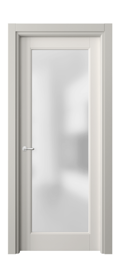 Межкомнатная дверь Toscana Elegante 6300 Бук пудровый белый Сатинированное стекло Цена 19203600 so'm | Volhovec