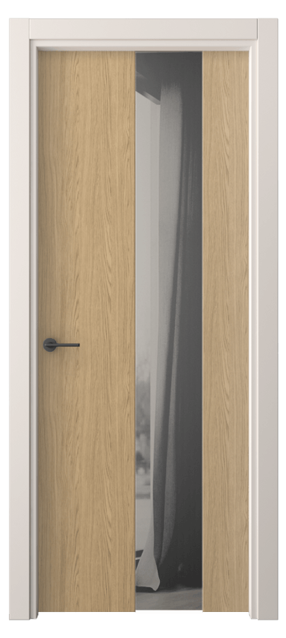 Межкомнатная дверь Freedom 4226 Жемчужный дуб Двустороннее серое зеркало, триплекс Цена 42799 ₽ | Volhovec