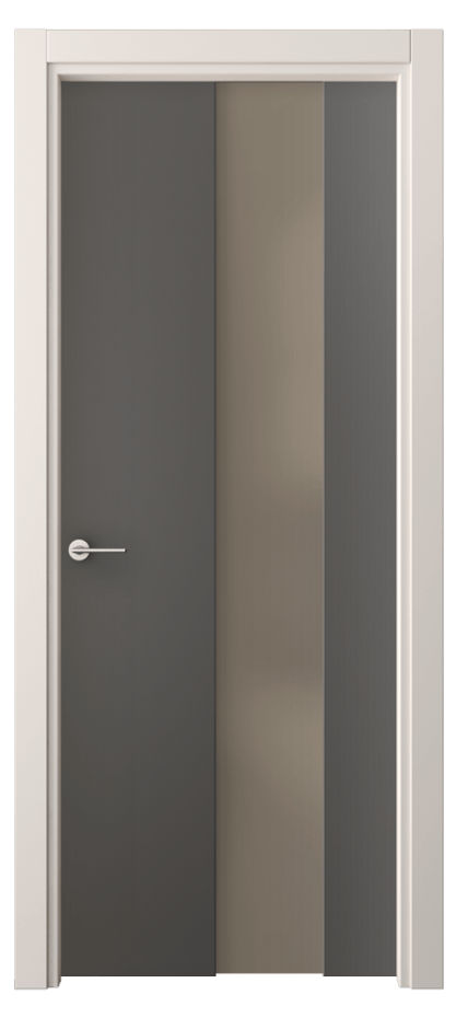 Межкомнатная дверь Freedom 4226 ПЭТ графитовый Сатинированное бронзовое стекло, триплекс Цена 56050 сом | Volhovec