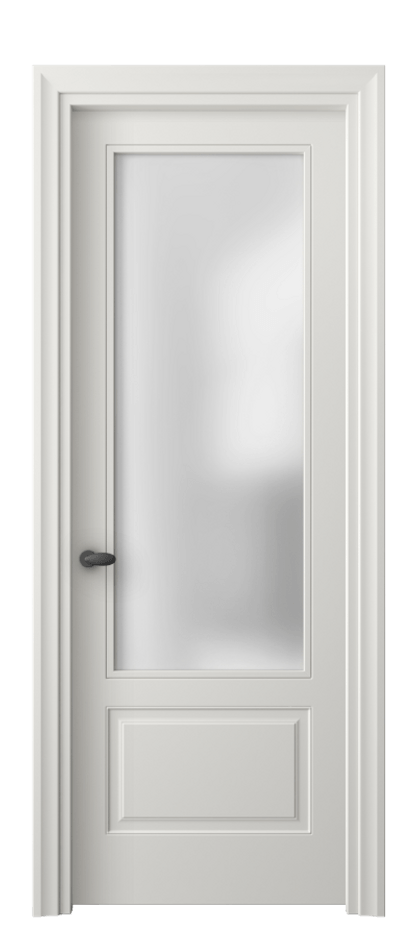Межкомнатная дверь Эссе 8542 Матовый серый Сатинированное стекло Цена 57099 ₽ | Volhovec