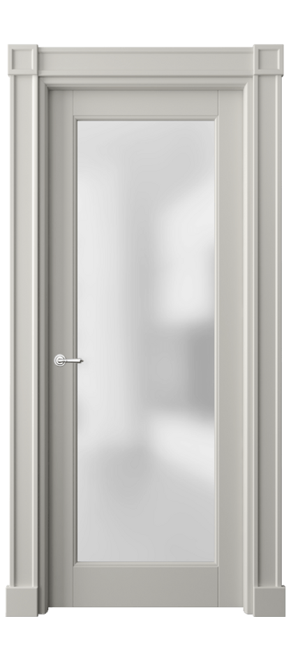 Межкомнатная дверь Toscana Plano 6300 Бук тёплый серый Сатинированное стекло Цена 26377620 so'm | Volhovec