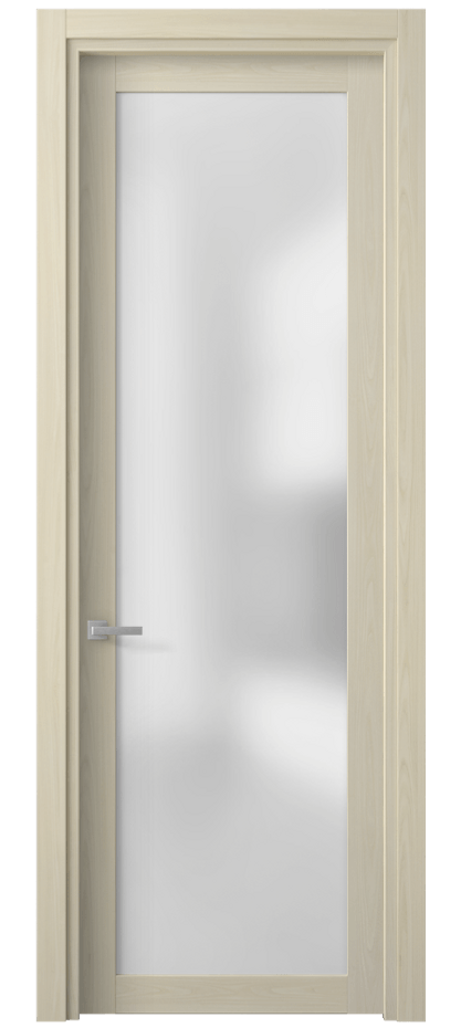 Межкомнатная дверь Планум 2102 Молочный ясень Сатинированное стекло Цена 1500 AZE | Volhovec