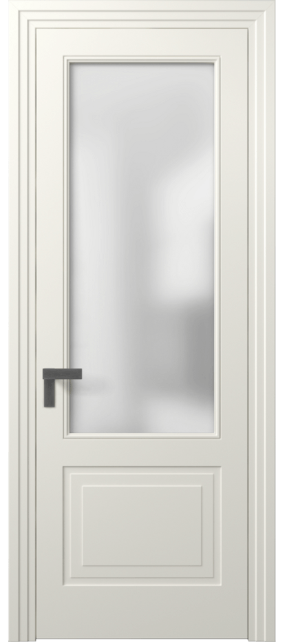 Межкомнатная дверь Рокка 8352 Матовый жемчужный Сатинированное стекло Цена 99630 сом | Volhovec