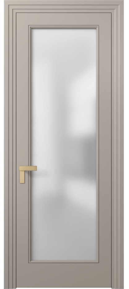 Межкомнатная дверь Рокка 8300 Матовый бисквитный Сатинированное стекло Цена 99630 сом | Volhovec