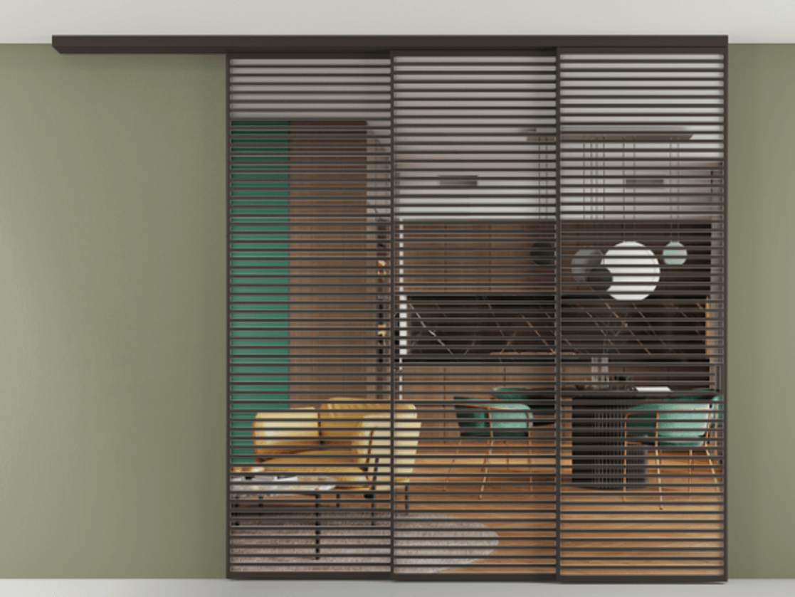 Перегородка Formato вдоль стены на потолок телескопик синхро 3 #VENDORCODE# #FURNISH# #GLASS# Цена #PRICE# #CURRENCY# | Volhovec