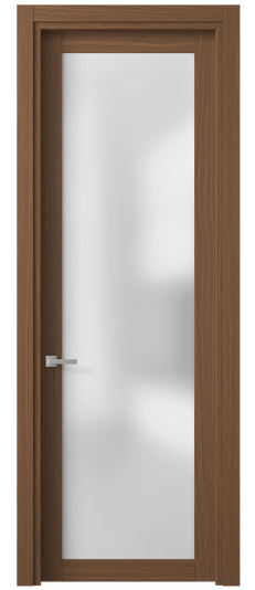 Дверь межкомнатная 2102 МШНДШ САТ. Цвет Дуб шоколадный матовый. Материал Мультишпон Naturwood. Коллекция Planum. Картинка.