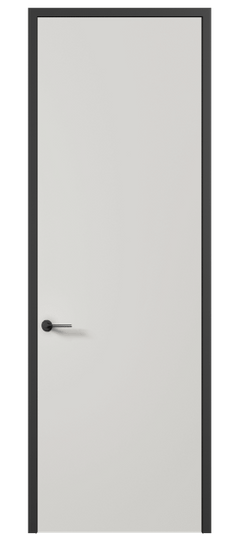 Дверь межкомнатная 0010 АКП МСР. Цвет Матовый серый. Материал Гладкая эмаль. Коллекция Планум Про. Картинка.