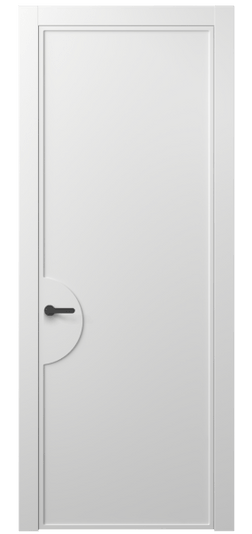 Дверь межкомнатная АКП 8604 МБЛ. Цвет Матовый белоснежный. Материал Гладкая эмаль. Коллекция Фрэйм. Картинка.