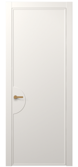 Дверь межкомнатная АКП 8604 МПБЛ. Цвет Матовый пудровый белый. Материал Гладкая эмаль. Коллекция Фрэйм. Картинка.