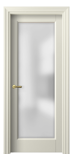 Дверь межкомнатная 1402 ММБ САТ. Цвет Матовый молочно-белый. Материал Гладкая эмаль. Коллекция Галант. Картинка.