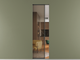 Алюминевая перегородка АЛПР 040.01 ЧРН Бронза прозрачное. Цвет Алюминий Черный. Материал Алюминий. Коллекция Перегородка Formato скрытый пенал 1 створка. Фото. Алюминевая перегородка АЛПР 040.01 ЧРН Бронза прозрачное. Цвет Алюминий Черный. Материал Алюминий. Коллекция Перегородка Formato скрытый пенал 1 створка. Картинка.