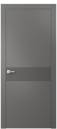 Дверь межкомнатная АКП 8041 МКЛС Матовый классический серый. Цвет Матовый классический серый. Материал Гладкая эмаль. Коллекция Линия. Картинка.