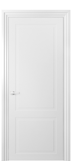 Дверь межкомнатная 8002 МБЛ. Цвет Матовый белоснежный. Материал Гладкая эмаль. Коллекция Нео Классик. Картинка.