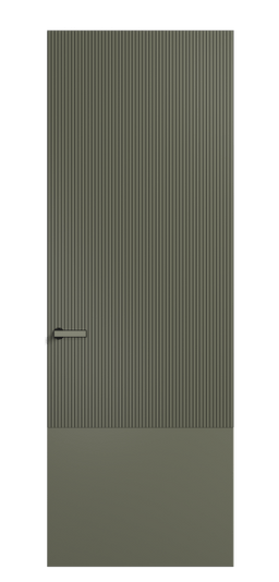 Дверь межкомнатная 8203 МОТ. Цвет Матовый оливковый тёмный. Материал Гладкая эмаль. Коллекция Вельвет. Картинка.