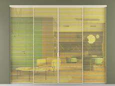 Перегородка Formato внутри проёма 4 створки