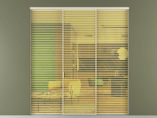 Перегородка Formato внутри проёма 3 створки