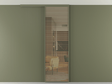 Перегородка Формато вдоль стены на потолок 1 створка